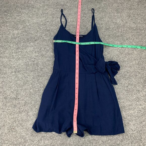 One Clothing Faux Wrap Romper Womens XS Extra Small Storm Waist Bow Playsuit - Picture 5 of 11